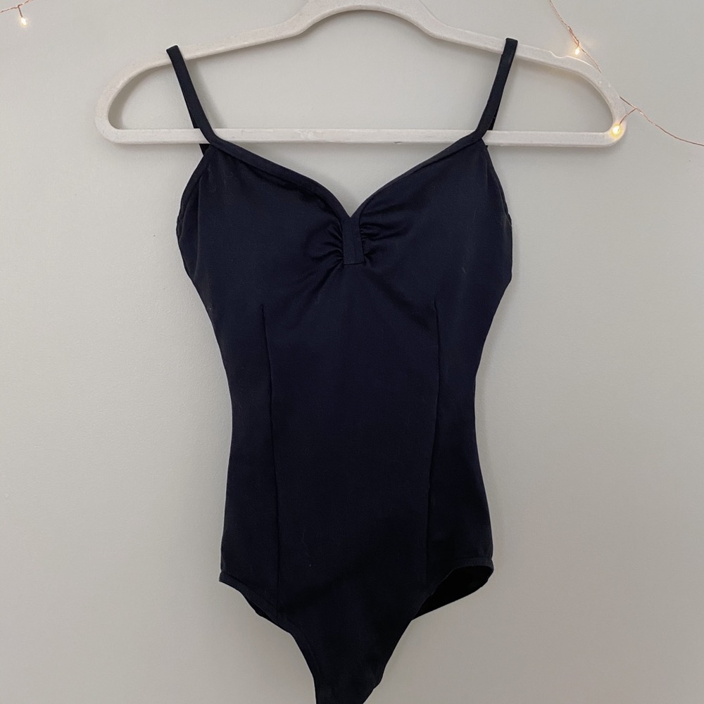 Capezio Pinch-Front Spaghetti Strap Leotard